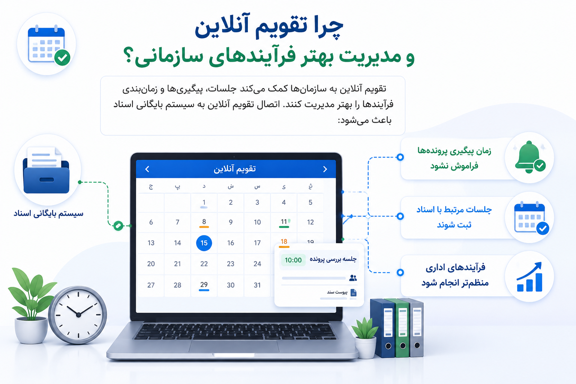 تقویم آنلاین و مدیریت بهتر فرآیندهای سازمانی 
