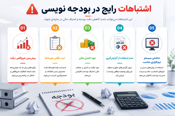 اشتباهات رایج در بودجه نویسی