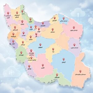 پوشش جغرافیایی پلتفرم یار در ایران